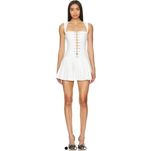 Revolve- Gemma Mini Dress in White *perfect for Sabrina Carpenter!